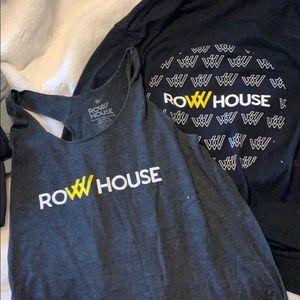 RowHouse lightweight Zip-up hoodie and tank szM
